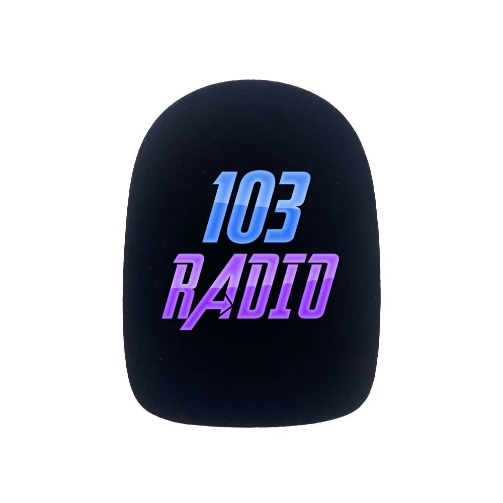 Customized For Rode  Pod Mic Foam Logo Printing Covers  Mic Windscreen Mark Sponge Windsshield TV Stations Reporters Interview