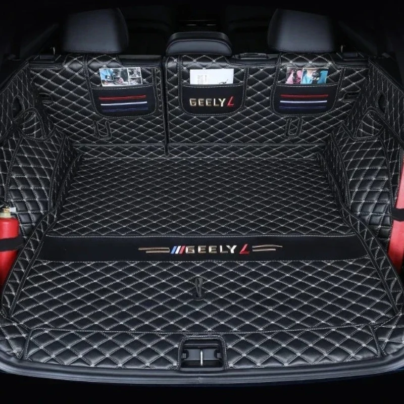 

EE For Geely Monjaro Xingyue L 2022 2023 Car Trunk Protection PU Leather Mat Catpet Wenterior Cover Part Auto Styling Accessori