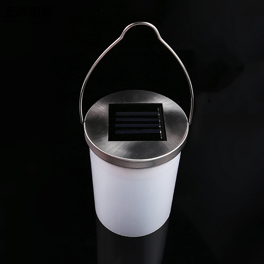 

Solar Lights Garden Hanging LED Nightlight Lantern Cylindrical Cylinder Patio Lanterns Outdoor Waterproof