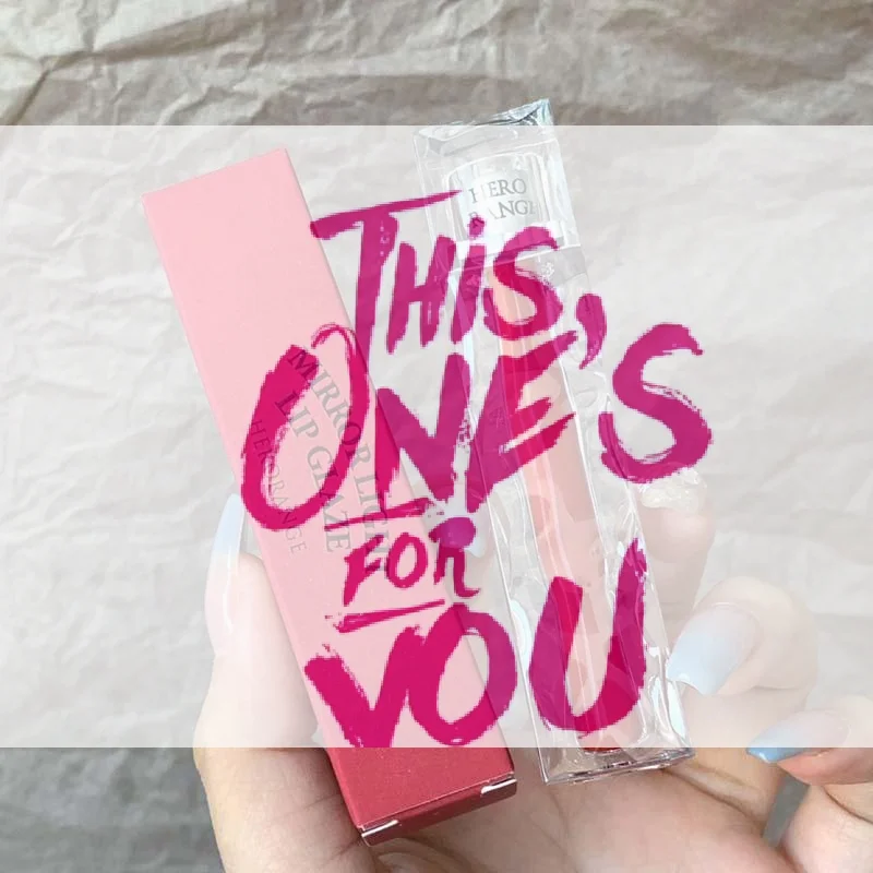 HERORANGE Wodoodporny, nieprzywierający błyszczyk do ust z efektem lustra, długotrwały, koloryzujący płynny szminka, kosmetyk do makijażu.