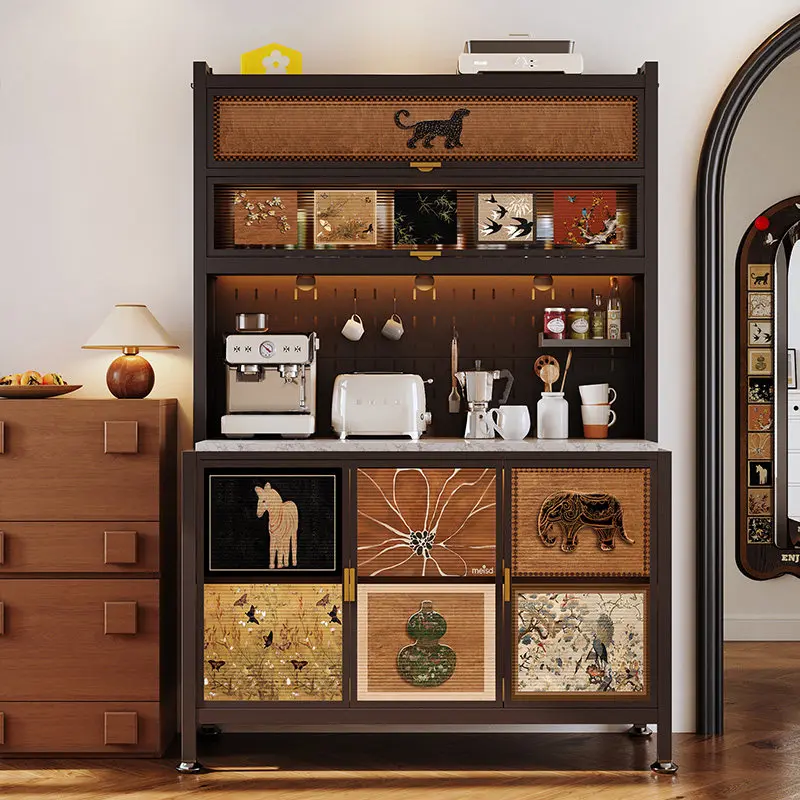 

Meishida medieval style sideboard wall-mounted integrated storage cabinet stainless steel