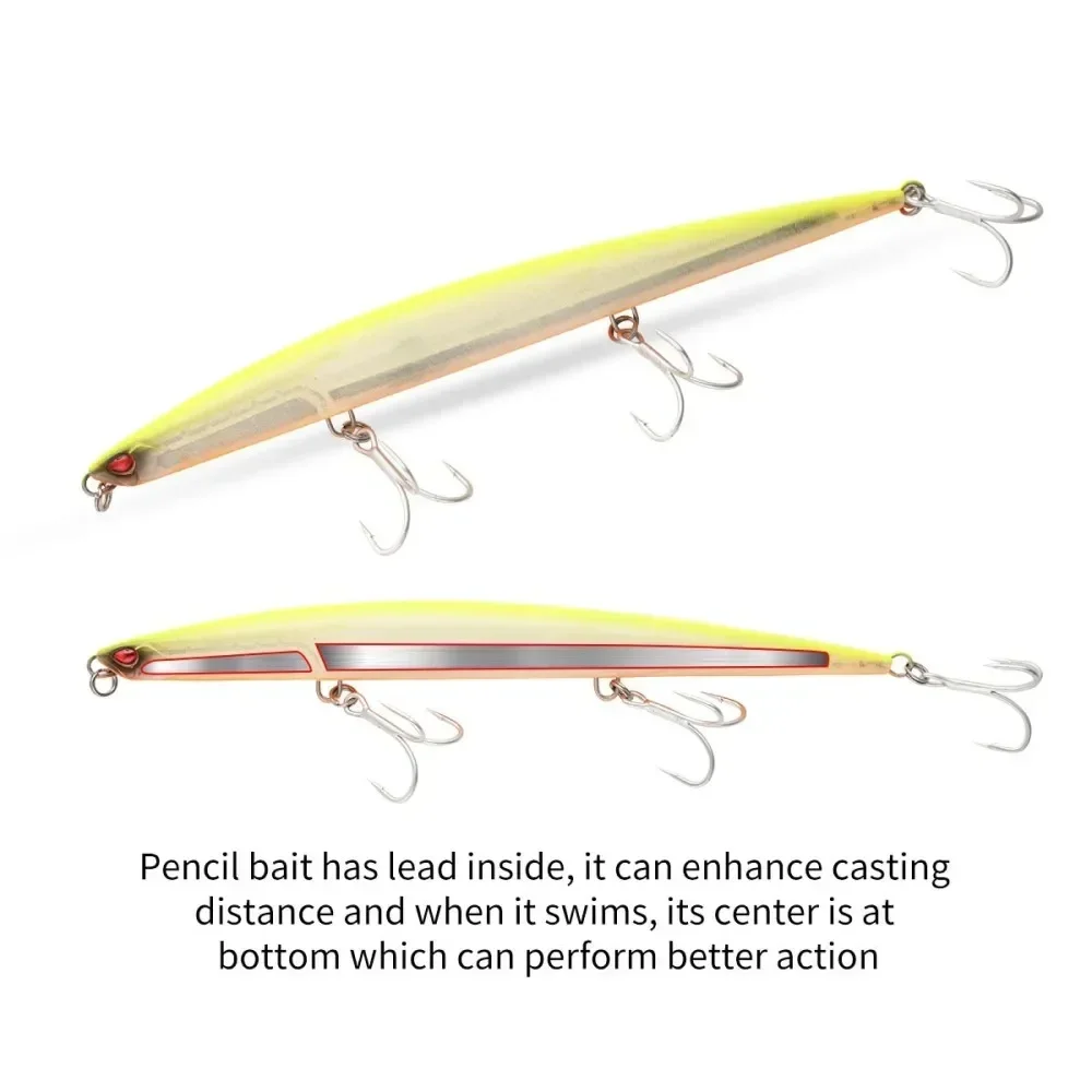 New Bait Pencil Fishing Lures Sinking 175mm/50g Lure Long Casting Artificial Hard Bait Press Bait 175 Bonitos leurre Duo lure