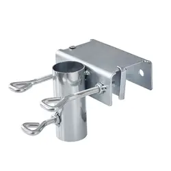 Pátio Umbrella Stand Holder, metal, braçadeira para bandeiras e varas de pesca, corrilhos, cercas, jardins, bancos, pátio