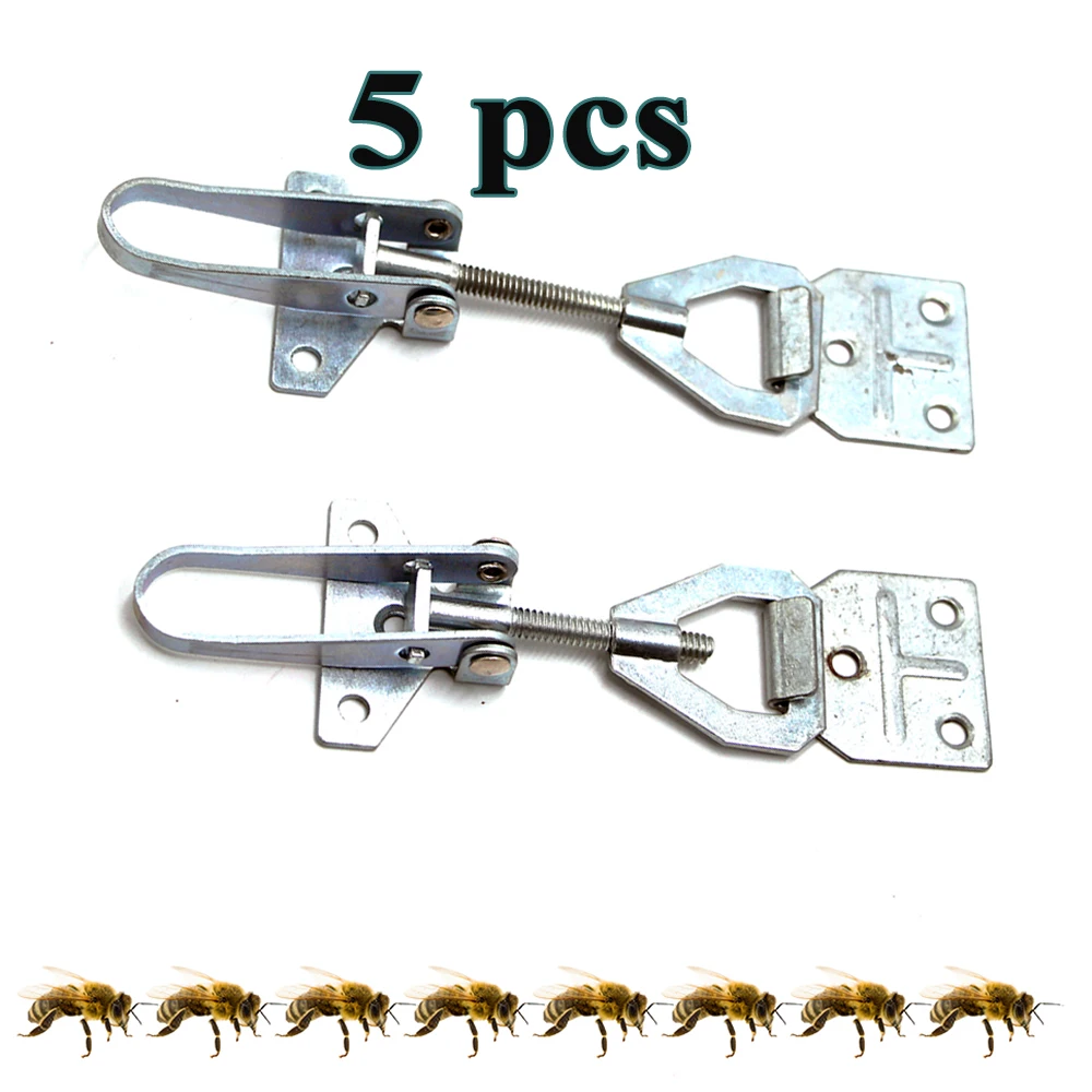 

Metal Hive Box Connector Fastener Lock Tight Latching Transport Bee Not Spill Out Keep Hive Sturdy And Secure Easy Attach 5PCS