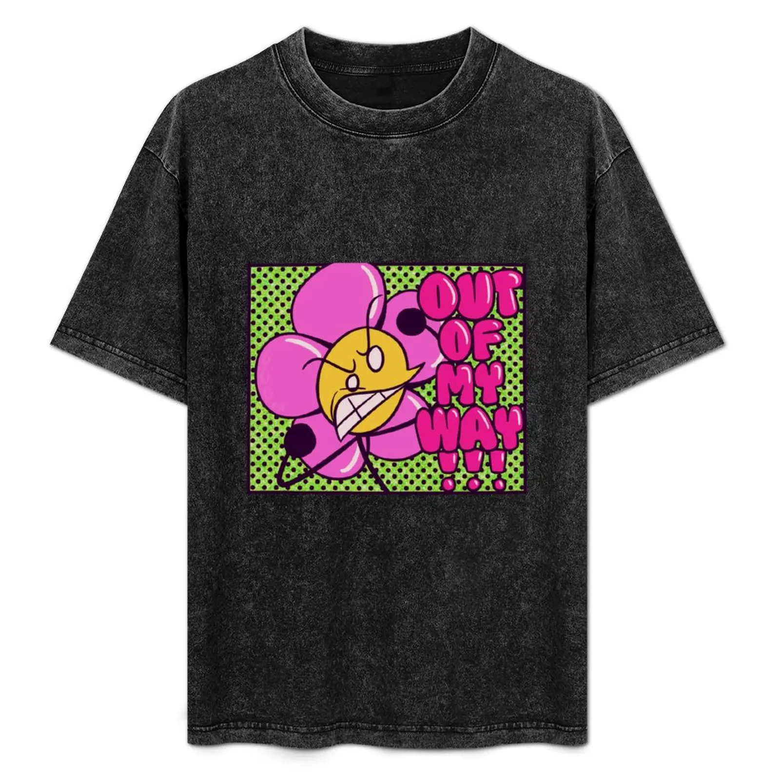 

pissed off flower T-Shirt Big Size Crew Neck T-Shirt