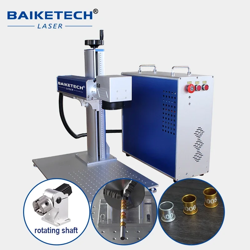 20W Fiber Laser Marking Machine Bench-top Laser Marker for Metal Pet Nameplate