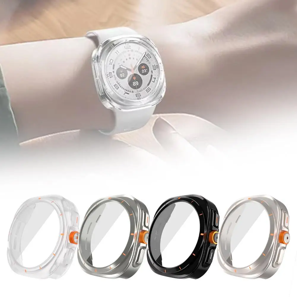 For Samsung Watch7 40/44mm Ultra 47mm Fuel Injection PC Watch Case Privacy Glass