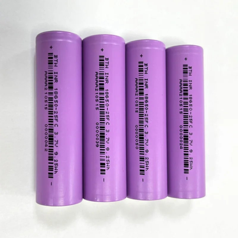 Patozm เซลล์แบตเตอรี่โทรศัพท์ลิเธียม3.7V 18650แบตเตอรี่ Liion 2500mAh 3.6V ระดับ5C 9.25Wh