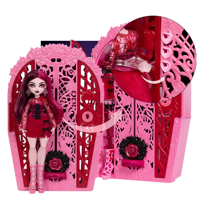 Barbie Elf High Monsterhigh Secret Wardrobe Collection Draculaura Adult Collection Model Figure Collections