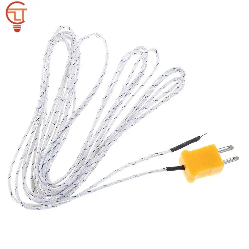 1Pcs K Type Thermometer Line Test 1M-5M Length Wire Temperature Thermocouple Sensor Probe Tester Line Multimeter Tester Line