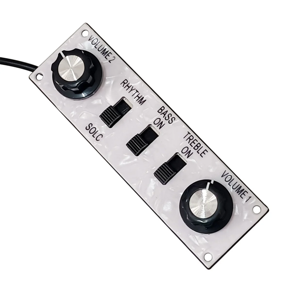 A79G Wired Alloy Control Line Plate with Knobs Violin Bass Guitar Replacement Parts