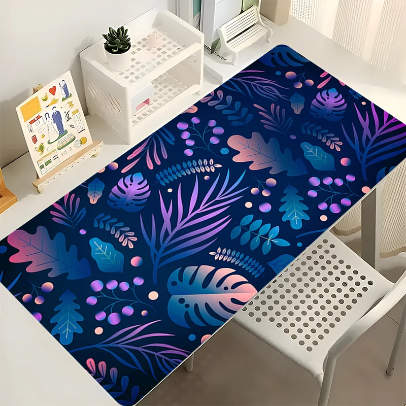 Size Mouse Pad Gaming Mousepad Green Tropical Plants Rubber Mouse Mat Gamer Extended Desk Mat Mechanical Keyboard Pads Mousepads