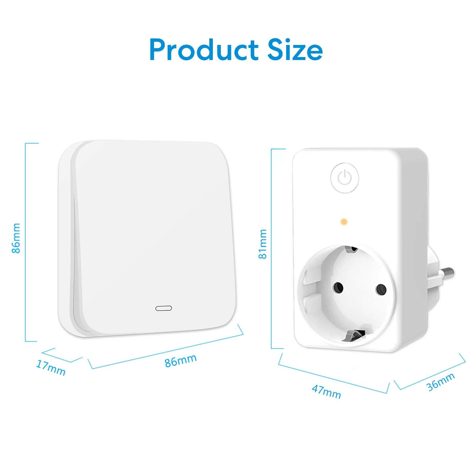 LoraTap Wireless 16A EU Plug Socket with Waterproof Kinetic Switch For Food Waste Grinder Disposer, Fan, Oven and Microwave - view 5
