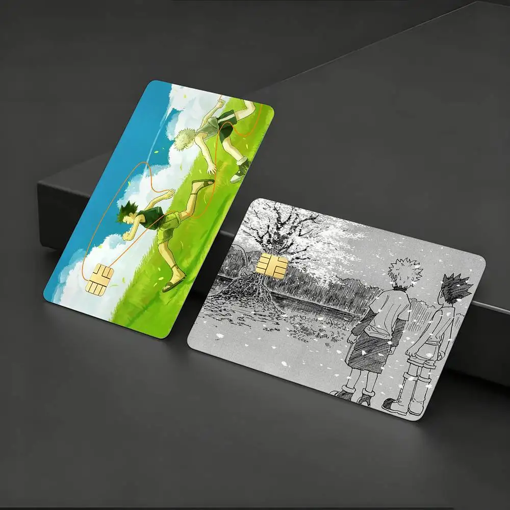 

Happy G-Gon & K-Killua HD Waterproof Card Skins Protective Stickers for Credit Bank Game Cards
