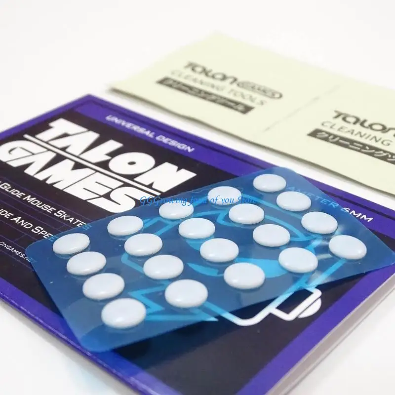 H9EBタロンガームラウンドマウスフィートパッドマウススケートアンチスリップマウスDIYドットステッカー