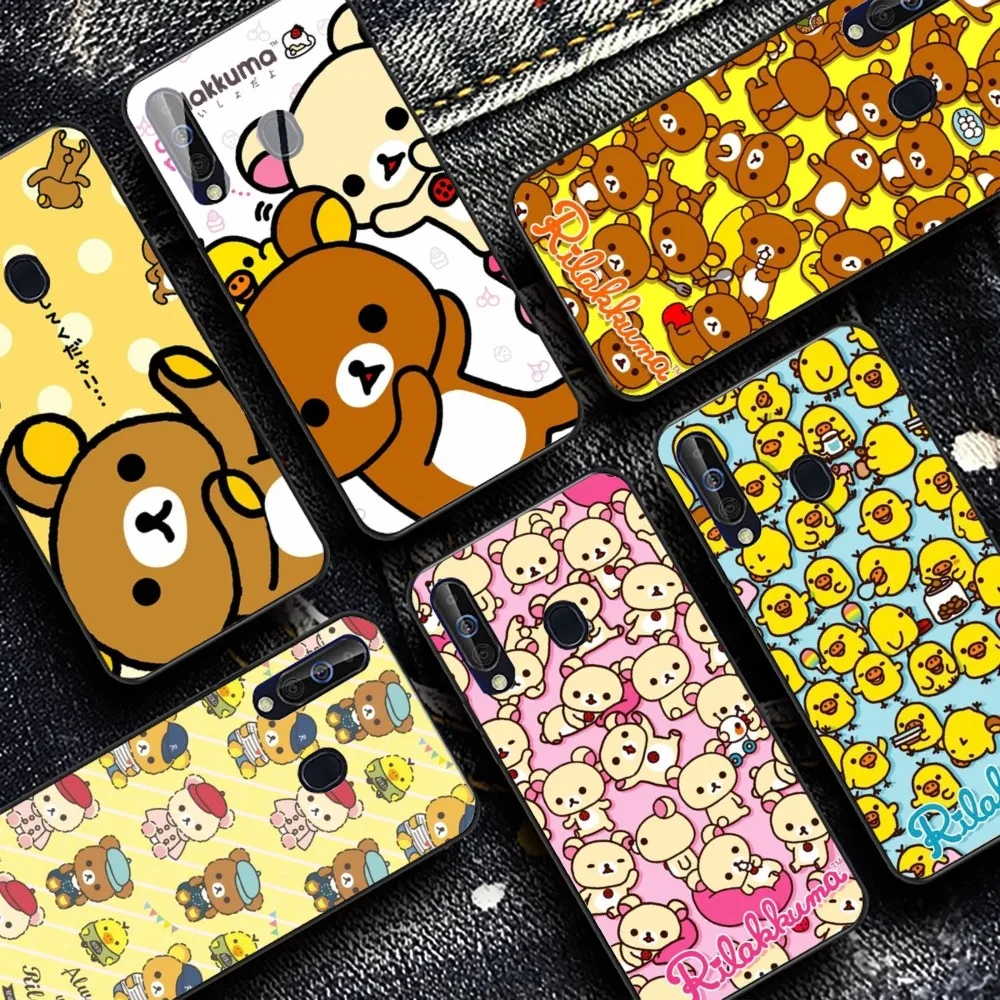 Cute R-Rilakkuma Phone Case For Samsung A 10 11 12 13 20 21 22 30 31 32 40 51 52 53 70 71 72 73 91 13 Shell