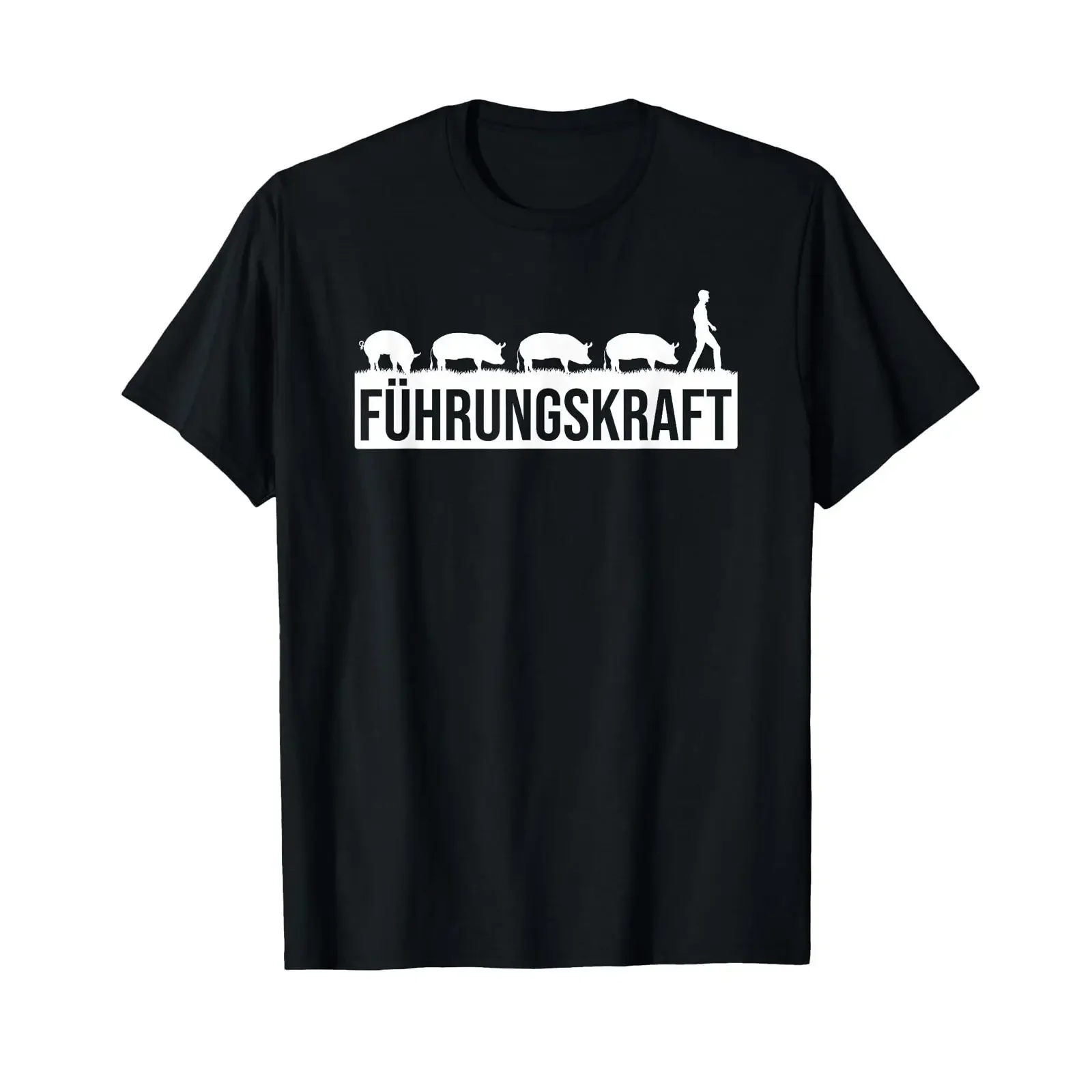 T Shirt with German Text quot Führkraft von Schweinen Funny Farmers amp Language vintage Washed Casual designer clothes Stylish