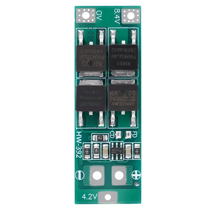 2S 20A 7.4V 8.4V 18650 Lithium Battery Protection Board BMS Board Standard Version Battery Protection Board