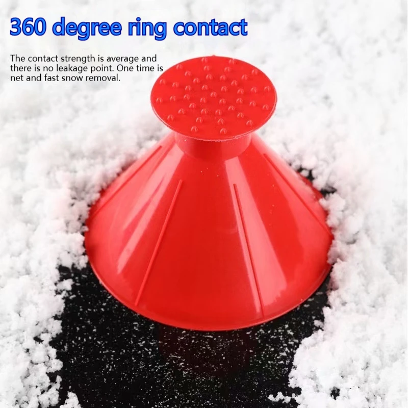 Frost Removal Funnel Shaped Cleaning Tool Car Windshield Deicer Magic Scrapers Round Shovel Brush Car Snow Scraper