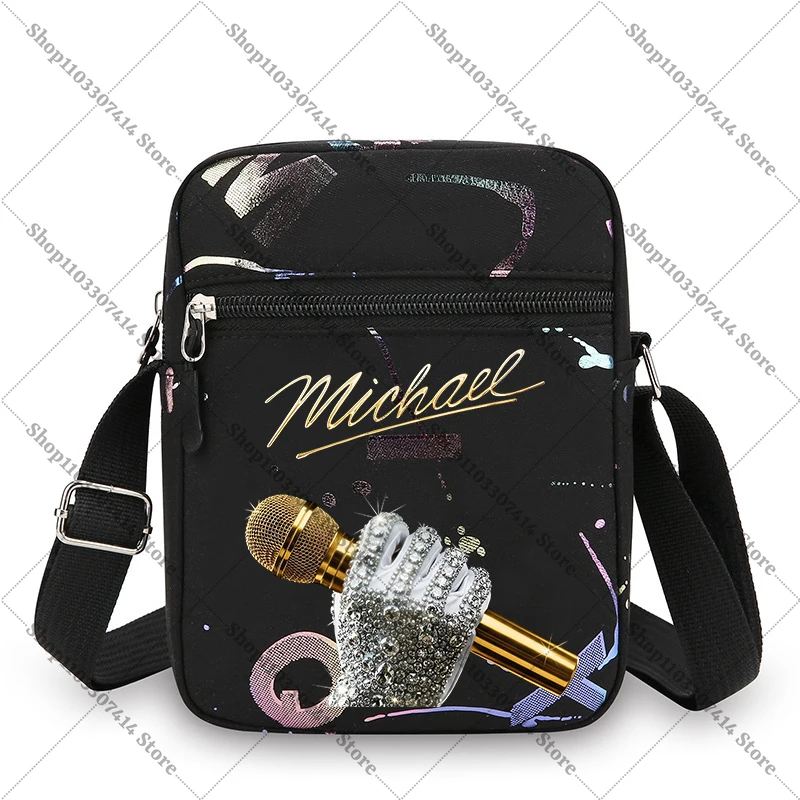 Modische Bedruckte Umhängetasche für Erwachsene King of Pop MJ Lässige Handytasche Michael Jackson Accessoires Handtaschen Fan-Geschenk 2026
