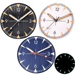 33.5mm Watch Dial Hands Accessories Fit NH35A Miyota8215 821A 8205 DG2813 ST1612 Movement Luminous Watches Face Black White Blue