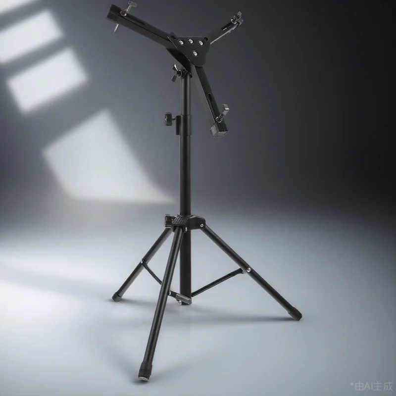 

1Set Dumb Drum Stand Exquisite Workmanship Black Long Service Life Adjustable Drum Rack Set Practice Pad Stand