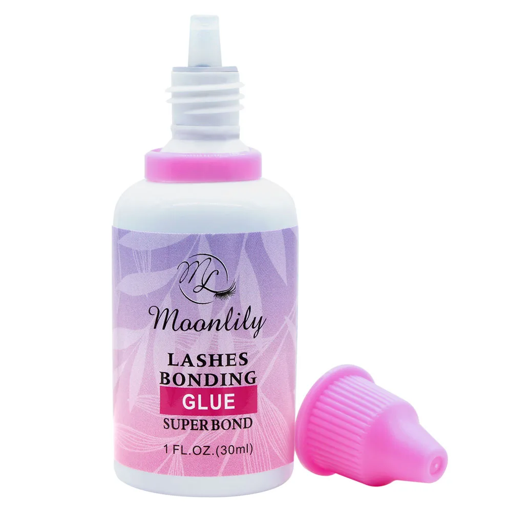 Moonlily Individual No Allergy Eyelash Glue Fast Dry Long Lasting Lashes Adhesive Extension 3 Seconds False Eyelashes Extensions