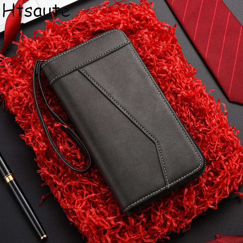 Men's Wallet Vintage Long Wallets Multi Card Holders Coin Purses  PU Leather Wallet Large Capacity Suit Bag billeter cartera