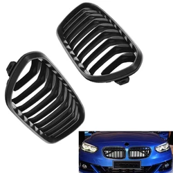 Gloss Black Car Front Bumper Kidney Grille Racing Grills Hood Grill Replacement For BMW 1-Series F20 F21 LCI 2015 2016 2017