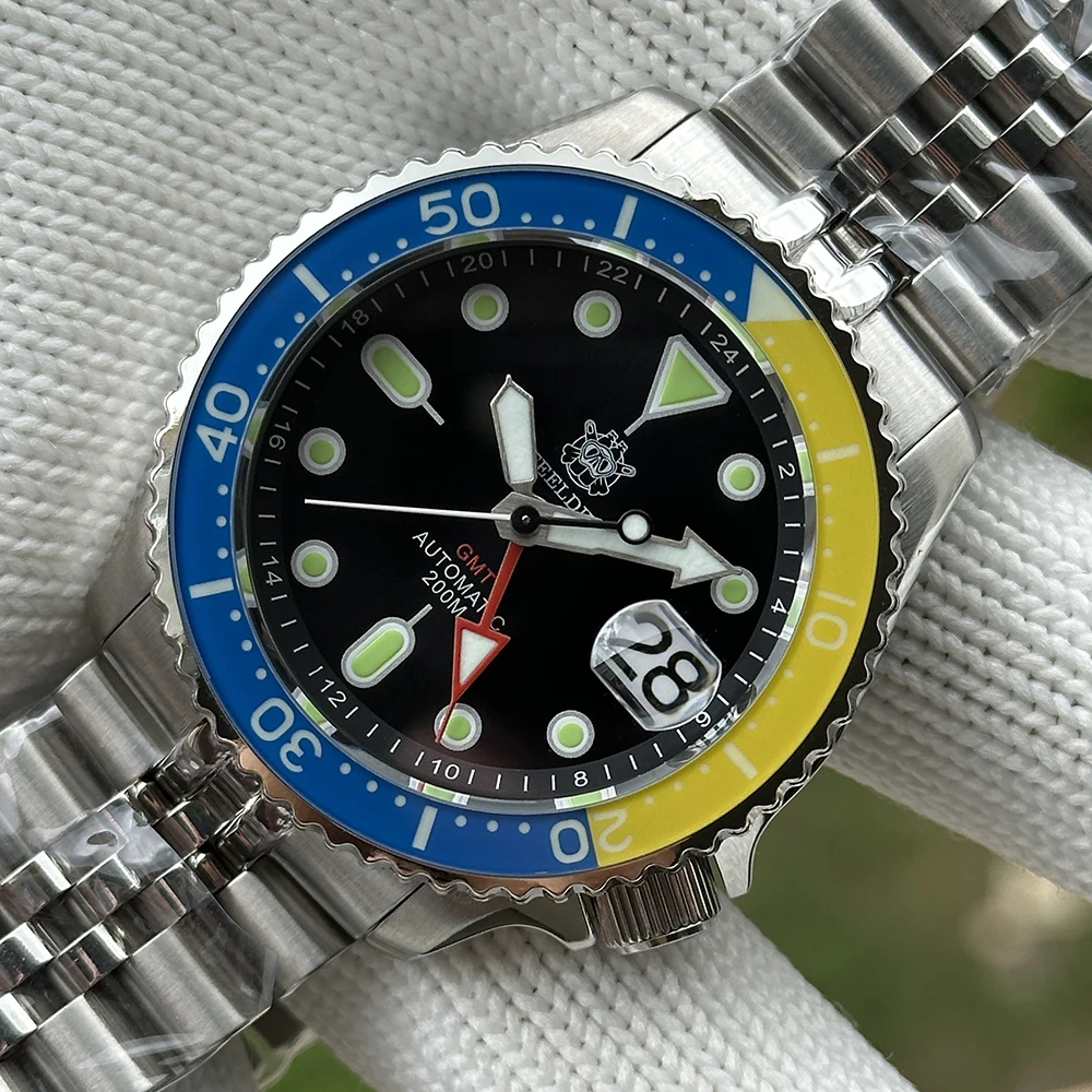 STEELDIVE SD1973L Limited Supply NH34 GMT Watch Sapphire Bezel