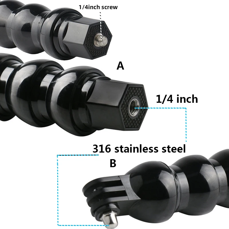 New Flexible Octopus Monopod Selfie Stick with Clamp Tripod Mount Holder for Gopro Hero SJCAM Yi Action Cameras Mobile Phones