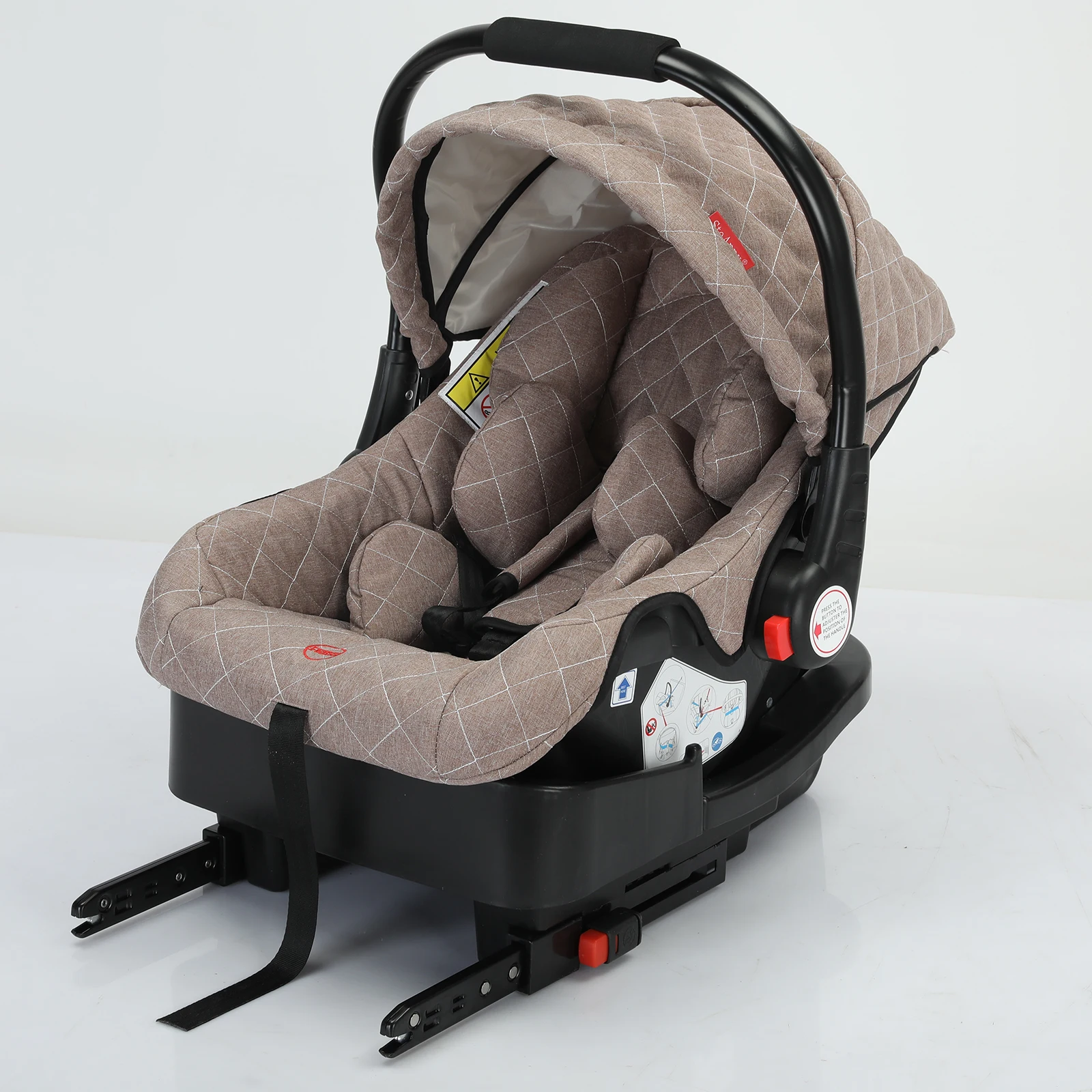 

Легкое детское автокресло с основанием ISOFIX Портативная переноска для новорожденных с солнцезащитным козырьком и поддержкой головы для удобного использования в путешествии
