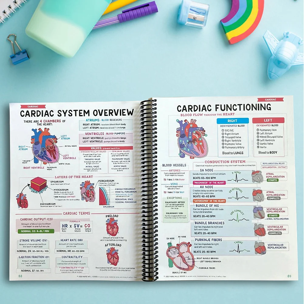 Nursing Study Guide Studying Notes 400Page Handwritten Notes Nursing Success-Bundle Designed To Aces Nursing For Nursing Student