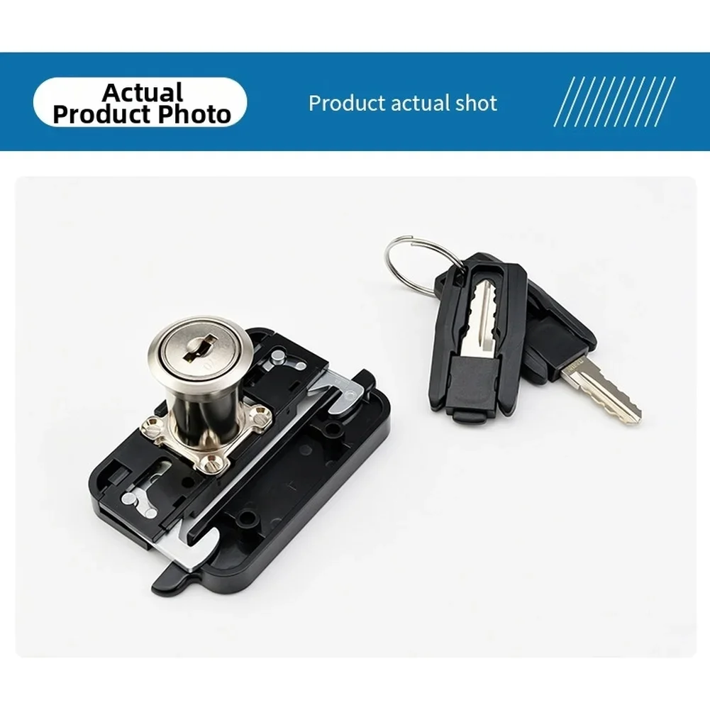 Double Hook Rolling Door Lock For Office For File Cabinets With ABS Housing Zinc Alloy Core And Folding Key Mechanism