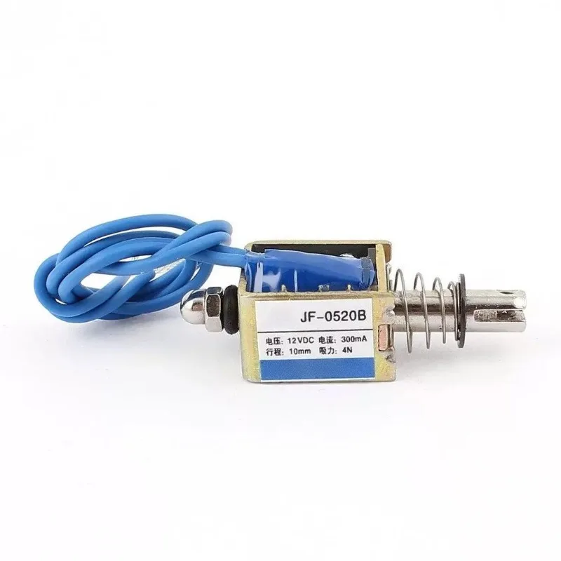 Through Frame Push-pull DC Electromagnet JF-0520B DC12VDC24V DC6V Suction 4N