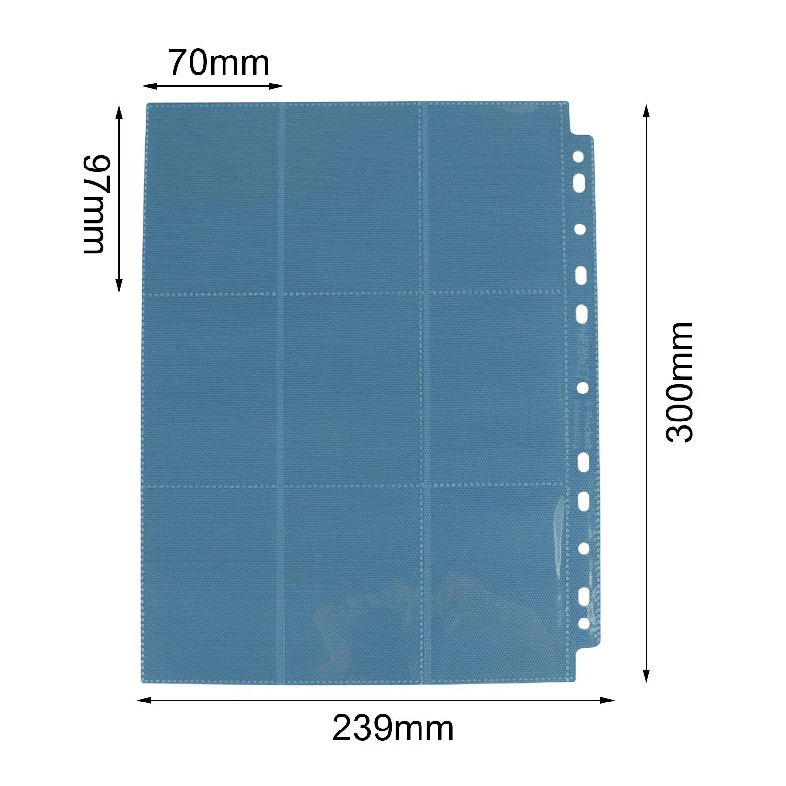 50x Card Storage Binder 50 Pages 900 Transparent Pocket Collector for Football
