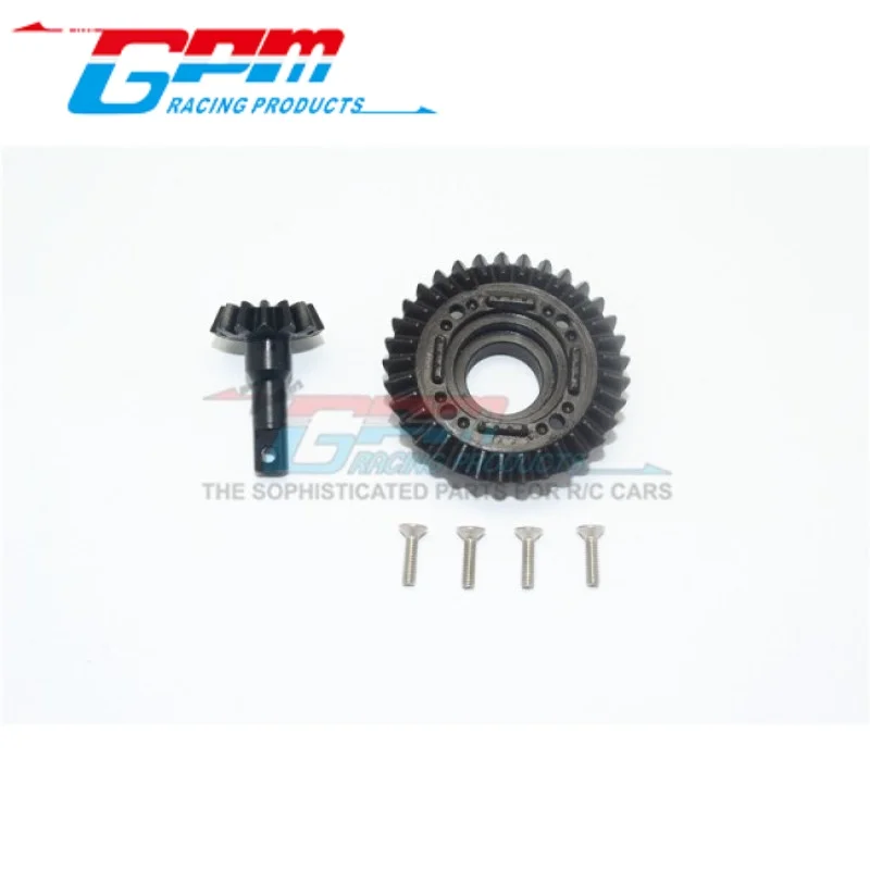 GPM UDR1200SF HARDEN STEEL #45 FRONT DIFFERENTIAL RING GEAR & PINION GEAR FOR TRAXXAS 1/7 UNLIMITED DESERT RACER RC Upgrade