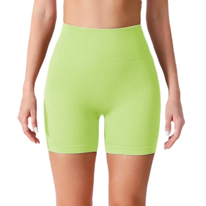 Seamless Yoga Shorts Summer Hip Lift High Waist Embarrassing Line Sports Fitness Shorts Three-point Pants Women's Yoga Pants