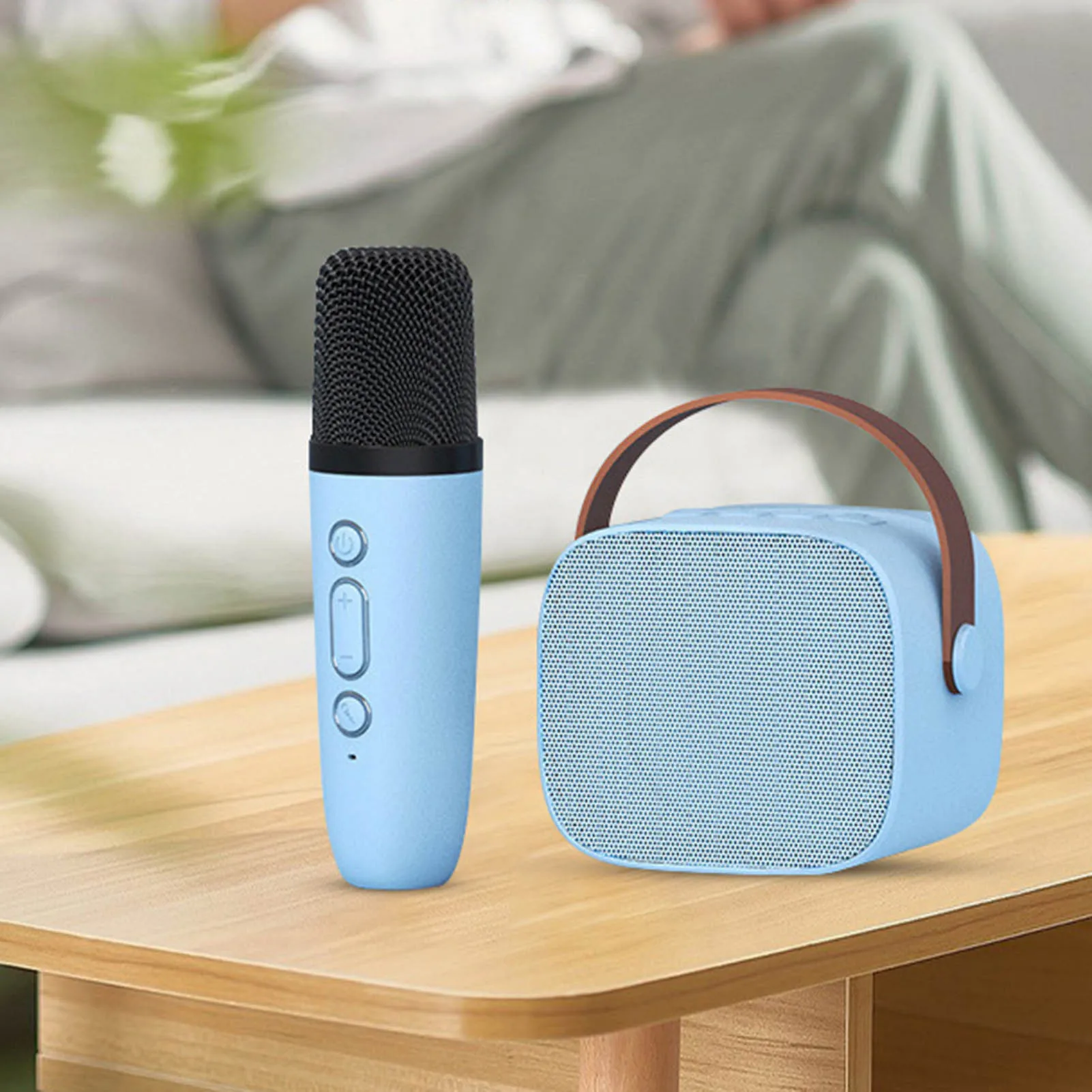 Mini máquina de Karaoke para niños y adultos, altavoz portátil compatible con micrófono para niños y adultos, fiesta de cumpleaños en casa