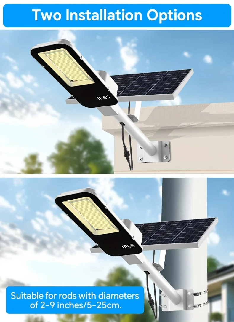 Solar-Powered Outdoor Lights – 18000mAh Battery, 651 LED Bulbs, Durable Aluminum Housing, Flexible Mounting Options for Gardens, Garages, Courtyards, Commercial Areas & Pathways view 8