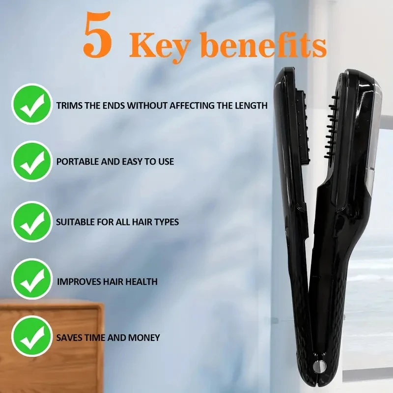 Professional grade split hair restorer with dry wrinkle removal technology and automatic cutting function the best gift for girl 5