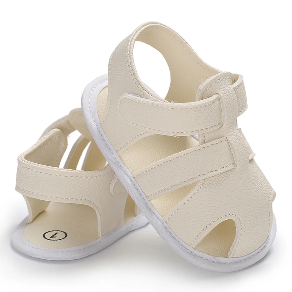 

Boys Girls Summer Sandals Closed-Toe Anti-Slip Rubber Sole Toddler First Walkers Shoes