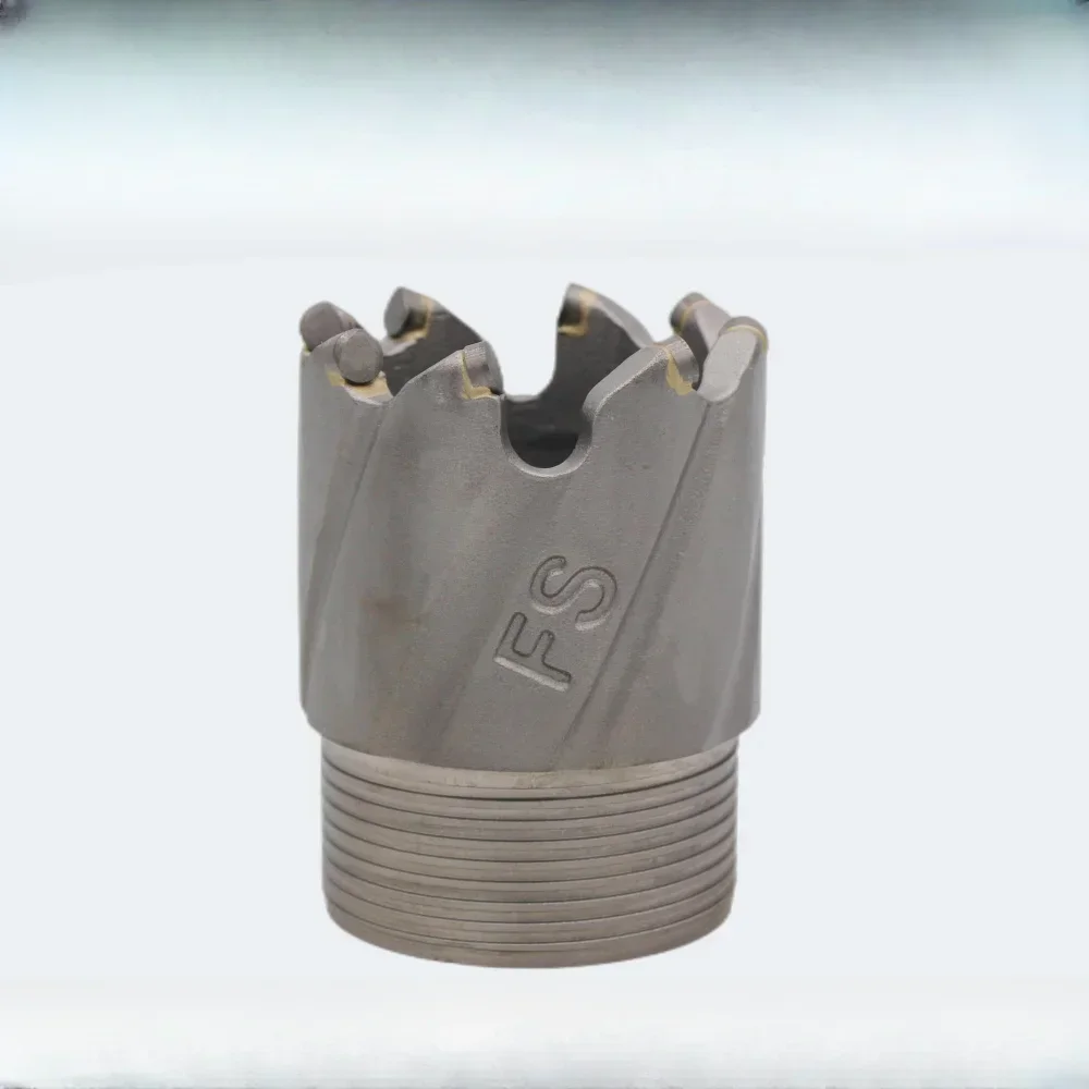 Front speed drill bit helical composite drill bit alloy steel imported oil sheet small tooth core thread drill bit limestone