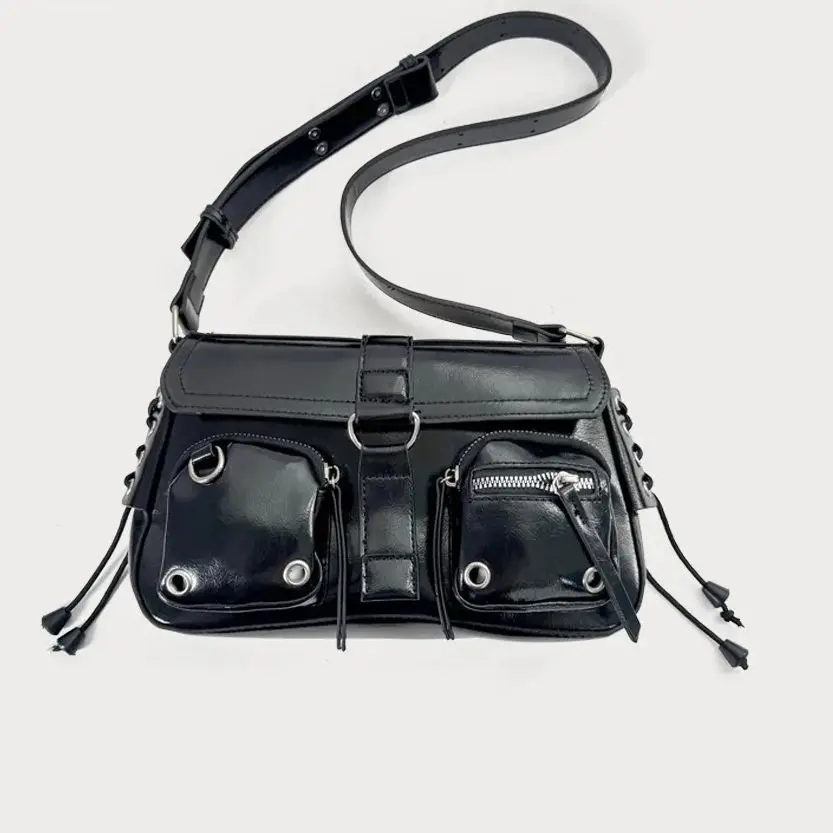 

High-end style handbag for women, 2025 new model motorcycle bag, sweet, cool and bold girl's bag, small niche crossbody bag, ver