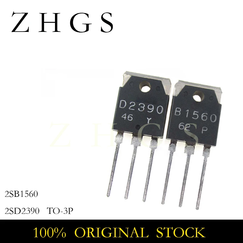 5PCS 2SB1560 2SD2390 TO-3P 2SB 1560 2SD 2390 TO3P 150V 10A TRANSISTOR NEW STOCK