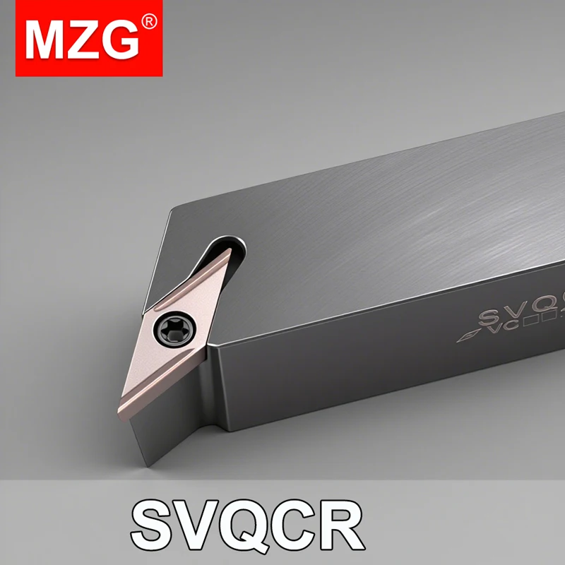 

MZG SVQCR1616 SVQCR2020 SVQCR2525 Внешний токарный инструмент SVQCR SVQCL Режущий брусок VCGT Вставка Токарный станок с ЧПУ Токарный держатель