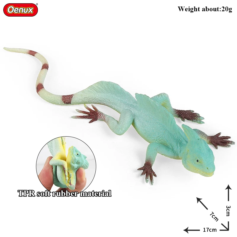 Oenux Reptile Simulation Snake Spider Lizard Insect Animals Model Action Figures Fun Anti Stress Soft TPR Halloween Toy Kid Gift