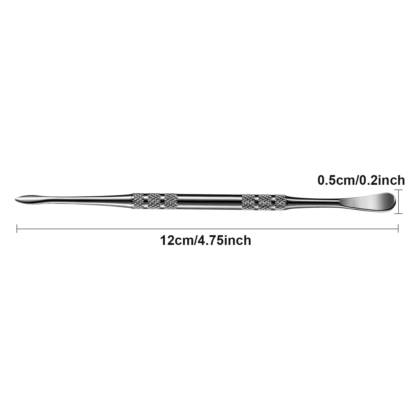 12cm/4.71in Solid Black 3 Packs Carving Tool Stainless Steel