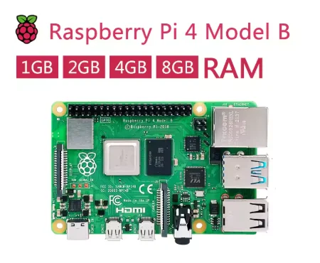 لوحة Raspberry Pi 4 الأصلية الرسمية B 4b Dev 1GB 2GB 4GB 8GB RAM 4 Core CPU 1.5Ghz