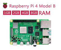 Official Original Raspberry Pi 4 Model B 4b Dev Board 1GB 2GB 4GB 8GB RAM 4 Core CPU 1.5Ghz